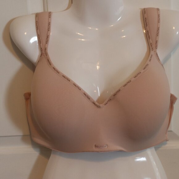 Nautica Intimates 40DD Padded Underwire Full Figure Bra Wide Padded Straps - Picture 1 of 11